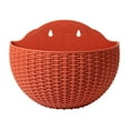 thumbnail image 1 of Vase Plant Flower Pot Wall Planter European Style Balcony Imitation Rattan Home Decoration Gift Planters Flowerpot, 1 of 6