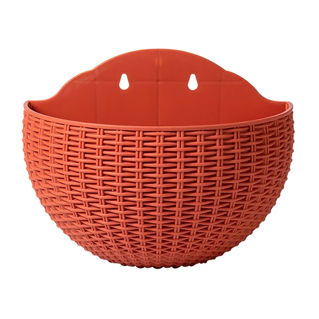Vase Plant Flower Pot Wall Planter European Style Balcony Imitation Rattan Home Decoration Gift Planters Flowerpot