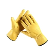 Work Gloves Leather Workers Work Welding Safety Protection Garden Sports Motorcycle Driver Wear-resistant Gloves Average code ,Fashion