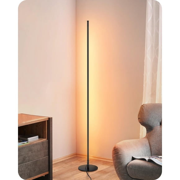 EDISHINE Floor Lamps for Living Room, Remote Control & Foot Switch Corner Floor Lamp, 10%-100% Dimmable Standing Lamp with 7 Color Temperature, 57.5"