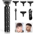 thumbnail image 1 of Cortapelos para hombre, recortadora de pelo sin espacio, cortadora de pelo con cuchilla en T, cortadora de pelo inalámbrica, carga USB, 1 of 4