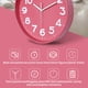 thumbnail image 5 of Kearding Reloj de pared de cristal de alta definición para sala de estar, funciona con pilas, puntero de Metal para cabecera, relojes colgantes para Decoración del hogar Rojo 30*30*4.8 cm Kearding HA082735-01, 5 of 6
