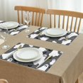 thumbnail image 3 of Gray Halloween Ghosts Bats and Boo Summer Placemats Table Placemats Set Of 4-Linen Kitchen Washable Placemats Table Mats 11.8"x17.7" Non-Slip Heat Resistant, 3 of 6