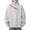 Grey, variant on KHONTS Men's Side Zip Pullover Hoodies Long Sleeve Drop Shoulder Sweatshirt Casual Fashion 20s Streetwear Grey XL