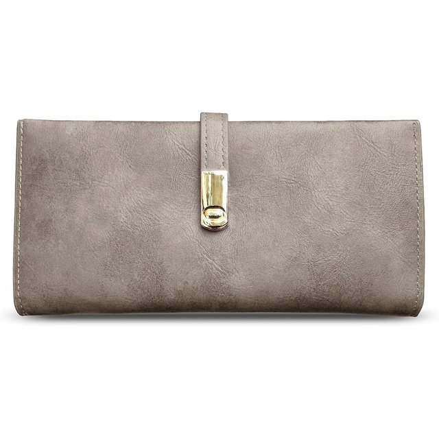 Womens Slim Wallet Rfid Ladies Wallets Long Bifold Thin Skinny,magnetic Closure