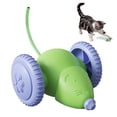 thumbnail image 2 of Interactive Mouses Cat Toy Battery-Powered Electric Moving Kittens Pounce Toys with Smart Obstacle Avoidance Soft Silicone Tail for Indoor Cats, 2 of 9