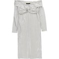 thumbnail image 1 of Ralph Lauren Womens Metallic Sheath Dress, natural, 12, 1 of 2