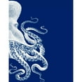 thumbnail image 3 of Fab Funky 12x14 Black Modern Framed Museum Art Print Titled - Octopus Navy Blue and Cream b, 3 of 5