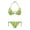 Avocado Print, variant on Polyester Spandex Banana Pattern Swimwear, Plus Size Design Comfortable Halter Bikini Set for Party Beach