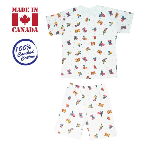 Exian Vals Kids 2-piece, T-Shirt & Elastic Shorts, 4 Years, Blossom Butterfly