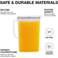 thumbnail image 6 of Fridge Door Water Bottle with Handle, BPA Free Plastic Water Bottle with Flip Lid, Great for Tea and Juice, 6 of 6
