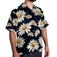 thumbnail image 2 of Daisy Men's Short Sleeve Button Down Casual Beach Printed Shirts, 2 of 6