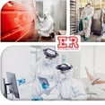 thumbnail image 3 of Ever Ready First Aid Disposable Microporous Coated Coverall Suit with Elastic Wrists, Elastic Ankles, Elastic Waist And Hood - XL, 3 of 6