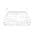 thumbnail image 4 of Cesta de almacenamiento colgante para mesita de noche, estante de hierro, organizador multiusos, estante para hotel, apartamento, baño, cocina, pared Blanco sin anzuelos, 4 of 7