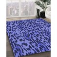 thumbnail image 3 of Ahgly Company Machine Washable Indoor Rectangle Transitional Light Slate Blue Area Rugs, 7' x 10', 3 of 7