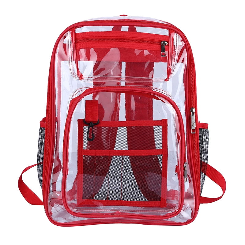 BuyAgain Large Clear Backpack Heavy Duty Stadium Approved for School Work Travel 