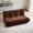 Brown, variant on Lazy Sofa Bean Bag Chair for Adults, Comfy Floor Sofa Fireside Chair for Living Room, Bedroom, Memory Foam Filled, Dark Blue