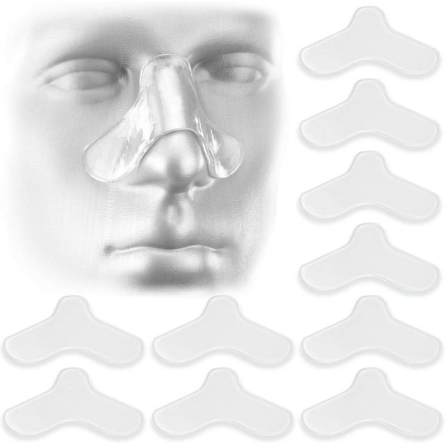 Almohadillas nasales para mascarilla CPAP, paquete de 10 unidades, almohadillas nasales para CPAP, suministros para CPAP para máquinas CPAP, almohadillas cómodas para mascarillas
