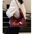 thumbnail image 3 of Kukuzhu Tote Bag Women's PU Leather Shoulder Bag Lightweight Hobo Bucket Armpit Purse Handbag Work Top Handle Bag, 3 of 8