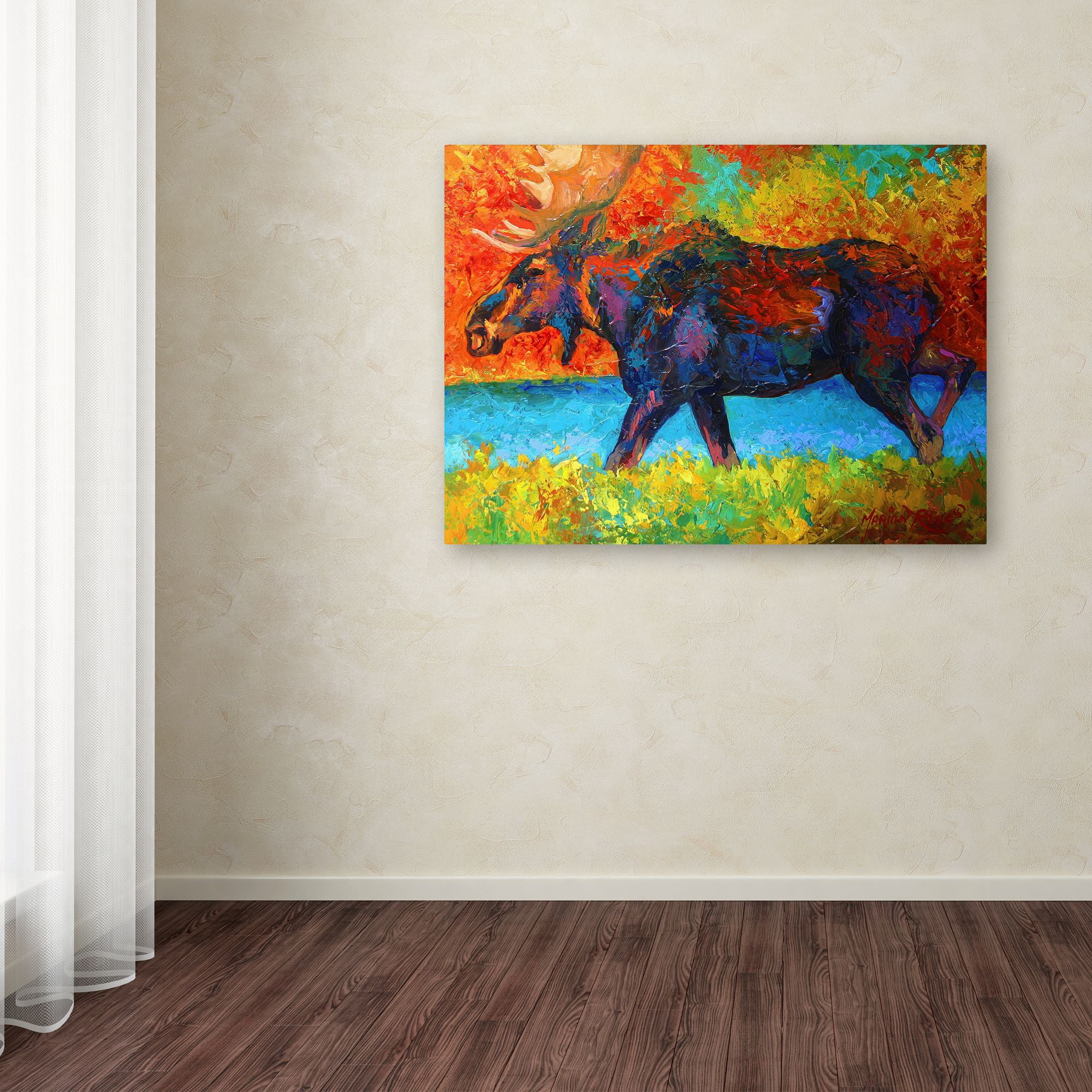 Trademark Fine Art 'Moose III 1' Canvas Art by Marion Rose