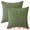 Dark Green, variant on Unique Bargains Corduroy Throw Pillow Covers Set of 2 White 20" x 12"