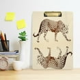 thumbnail image 6 of FMSHPON Art Leopard Yellow Clipboard Hardboard Wood Nursing Clip Board and Pull for Standard A4 Letter 13x9 inches, 6 of 7