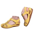thumbnail image 1 of Mepaouo Womens Arch Support Orthopedic Sandals Closed Toe Ankle Strap Summer Hollow out Wedge Shoes, 1 of 6