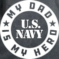 thumbnail image 3 of CafePress - U.S. Navy My Dad Is My Hero Women's Dark T Shirt - Women's Traditional Fit Dark T-Shirt, 3 of 4