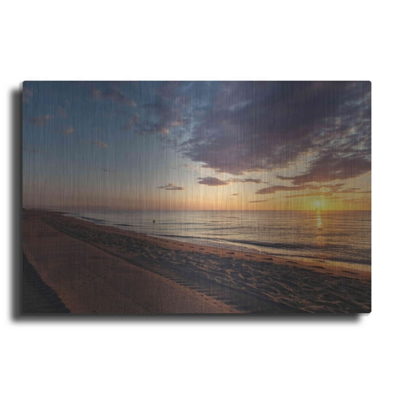 Luxe Metal Art 'Saint Cyprien 93' by Sebastien Lory, Metal Wall Art, 16"x12"