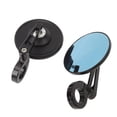 thumbnail image 1 of Motorcycle Bar End Mirrors Round Handlebar Rearview Side Mirror Anti  Blue Mirror For M8 M10 Mirror Holders, Enhanced Visibility With Blue Light Mirror Glass, Durable Material, 1 of 8