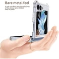 thumbnail image 6 of Magnetic Case for Samsung Galaxy Z Flip 5 4 5G Compatible with Magsafe Flip4 /Flip5 Millitary Shockproof Corners Transparent Slim Cover for Women Men (Purple,for Samsung Z Flip 4), 6 of 17