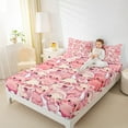 thumbnail image 4 of Homewish Funny Pink Pig Bed Sheets, Kawaii Cartoon Farm Animal King Sheets, Teens Kids Boys Girls Sheet Set, Super Cozy Room Decor, 4pcs, 4 of 7