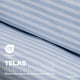 thumbnail image 2 of Edredon Acolchado Dreamlab, Hipoalergenico, Tamaño Matrimonial, Diseño de la Tela Rayas Azul Mezclilla, 2 of 9