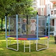 thumbnail image 4 of Goplus 8FT Trampoline Spring Cover with Split Design Waterproof Surface EPE Foam Padding Multicolor, 4 of 10