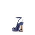 thumbnail image 3 of Jeffrey Campbell Sprung Blue Gold Spring Heel HIgh Heel Ankle Strap Sandals (9, BLUE GOLD), 3 of 4