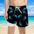 thumbnail image 2 of WAYUTE Boys Swim Trunks Cartoon Cute Printed Compression Liner Drawstring Shorts for Teen Youth Comfortable Swimming Surfing, 2 of 4