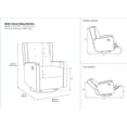 thumbnail image 4 of Baby Relax Mikayla Swivel Glider Recliner Chair, 4 of 8