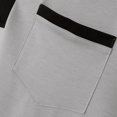 thumbnail image 6 of hoksml Mens Summer Athletic Short Sleeve Solid Color Collared Button Polos Fashion Chest Pocket Colour Blocking T Shirt Classic Golf Shirts, 6 of 9
