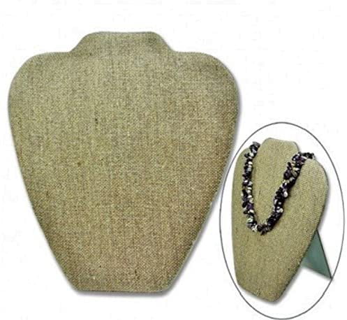 3 2 5/8" Pendant Necklace Black Velvet Mini Jewelry Bust Display Stand 