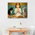 thumbnail image 2 of ARISTURING Canvas Print Wall Art Suspense by Charles Burton Cultural People Oil Painting Fine Art Traditional Dramatic Multicolor Ultra for Living Room, Bedroom, Office - 20x16 inch, 2 of 4