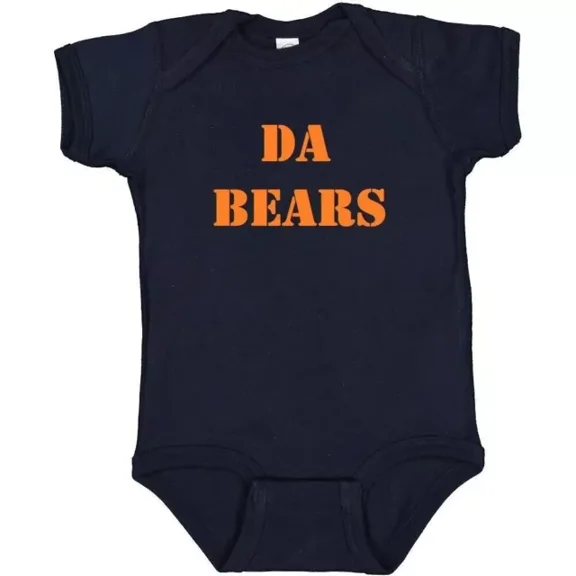 Cute Da Bears Baby Boy Bodysuit Gift Cute Baby Onesie, BABY BODYSUIT LAT 4424