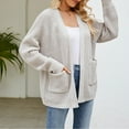 thumbnail image 6 of Idoravan Women's Cardigans Women's New Mid Length Slouchy Knitted Sweater Cardigan, 6 of 6