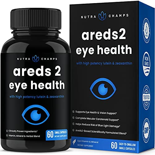 Eye Vitamins with Lutein and Zeaxanthin AREDS 2 Formula for Macular