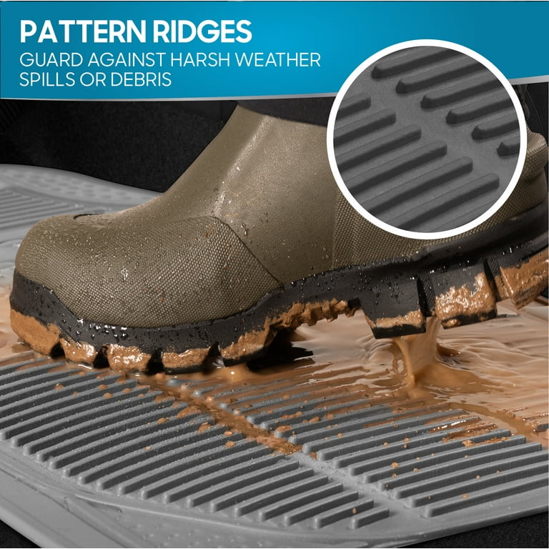 BDK Trunk Cargo Floor Mat For Car SUV Van All Weather Heavy Duty Gray - Foto 7