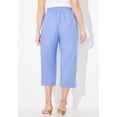 thumbnail image 2 of Catherines Women's Plus Size Flat Front Linen Capri, 2 of 5