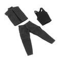 thumbnail image 3 of Abrigo para Muñecas 1/12 Hugo Chaleco de a Escala 1/12 Ropa para Figuras Masculin Negro, 3 of 10