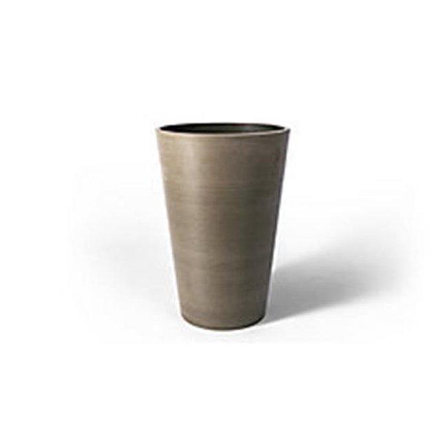 Algreen 16830 18 x 12.5 x 12.5 in. Valencia Pot de Jardinière Ronde & 44; Taupe Texturée