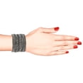 thumbnail image 4 of Efulgenz Boho Oxidized Bangles CZ Crystal Metal Indian Bracelet Bangle Set Jewelry for Women, 4 of 5