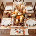 thumbnail image 6 of SLYNSHome Thanksgiving Placemat with Pumpkin And Leaf Print,Autumn Harvest Table Mat For Restaurant And Kitchen Decor, Fall Season Holiday Party Dinner Table Decoration, 6 of 6