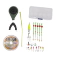 thumbnail image 2 of Ice Fishing Rod Kit, Ice Fishing Rod Combo Hooks High Strength  for Winter Blue,Yellow,OD Green, 2 of 7